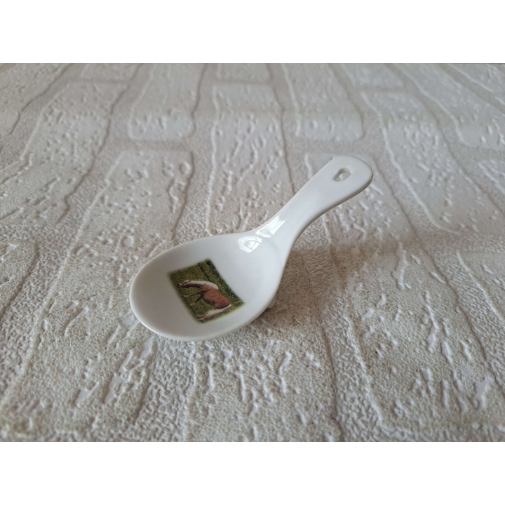 Amuse Spoon Horse Porcelain 10x5x5cm - Elegant Tableware