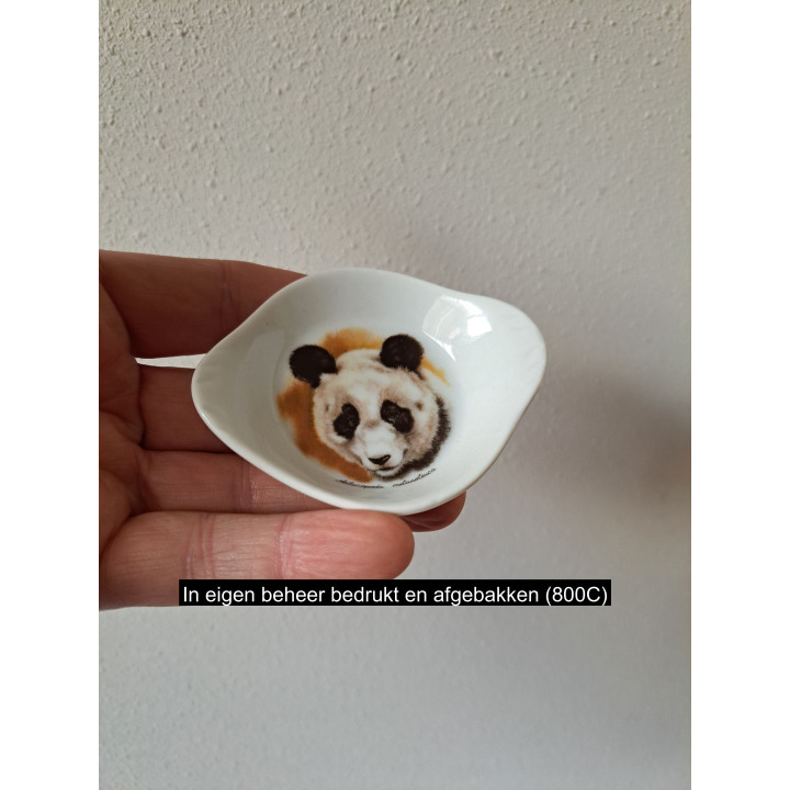 Amuseschaal met Panda, porselein 9x7x2cm