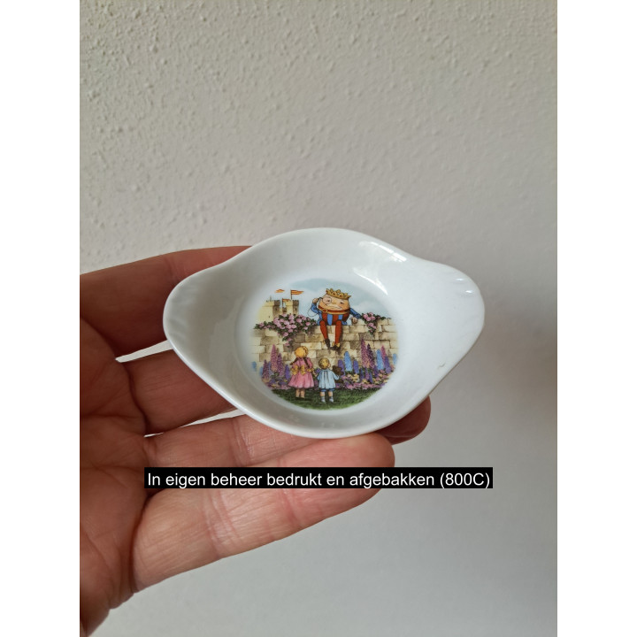 Amuseschaal Humpty Dumpty sat on a wall, porselein 9x7x2cm