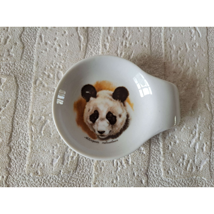 Amuseschaal met Panda beer porselein 9x7x2cm - handgemaakt