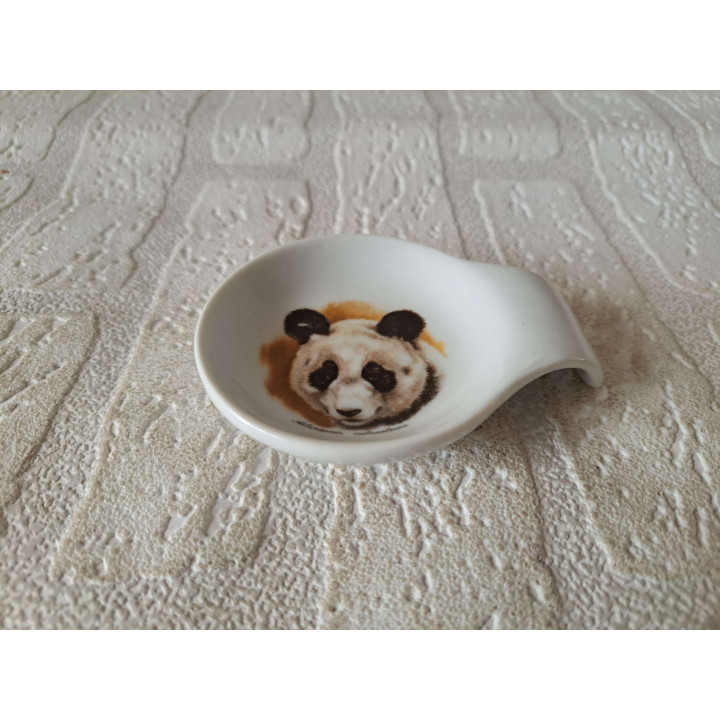 Amuseschaal met Panda beer porselein 9x7x2cm - handgemaakt