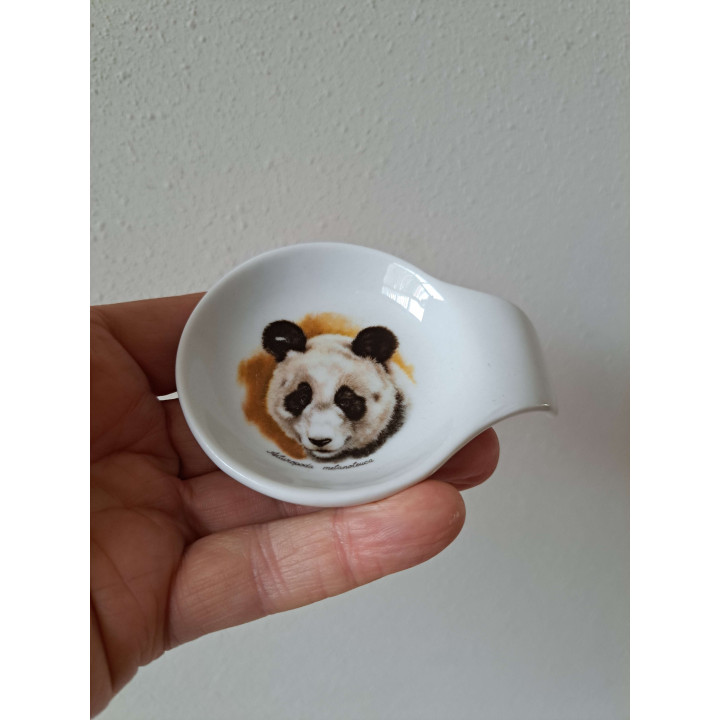Amuseschaal met Panda beer porselein 9x7x2cm - handgemaakt