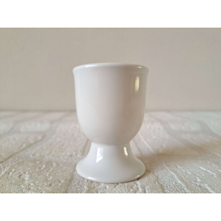 Eierdopje met rozen bloemen, porselein D5xH7cm - handgemaakt