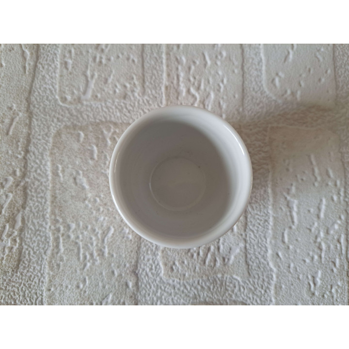 Eierdopje met wilde eend vogel, porselein D4.5xH4.5cm man - handgemaakt