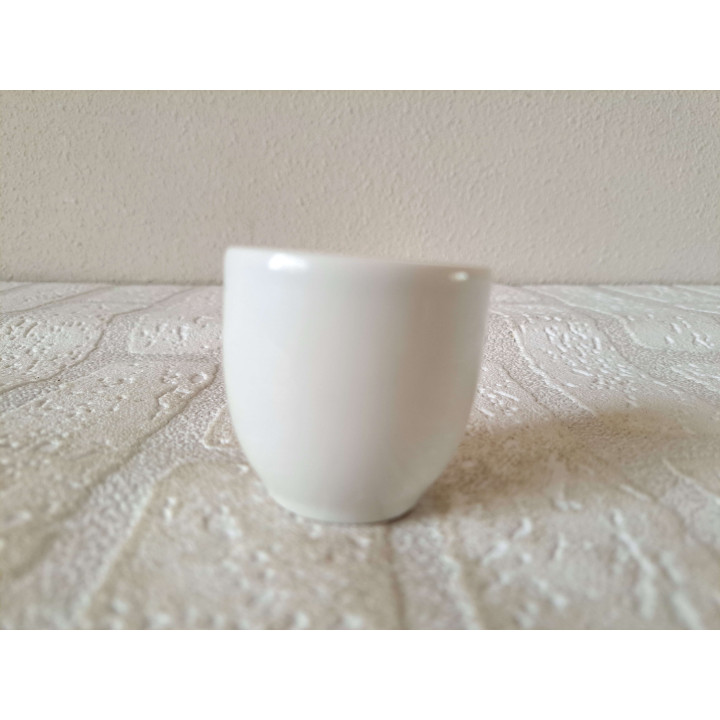 Eierdopje met hobbelpaard, porselein D4.5xH4.5cm - handgemaakt