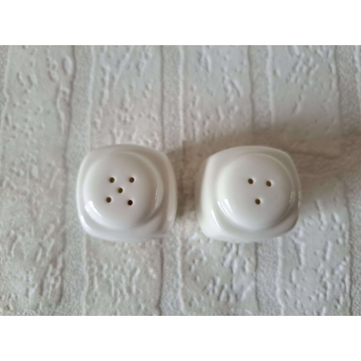 Paddenstoelen peper en zoutstel, porselein 3.5x3.5x5.5cm - peper en zoutstellen