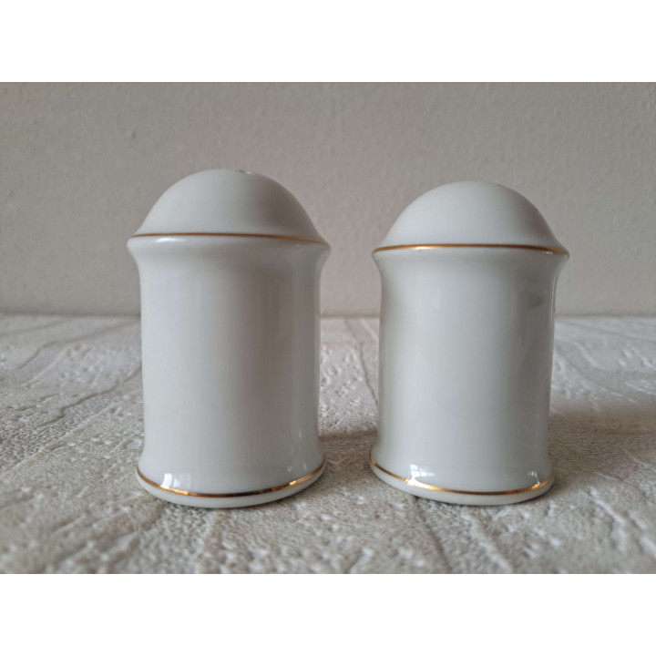 Orchid Flower Pepper Salt Set Porcelain D4.5xH7cm - Floral Tableware
