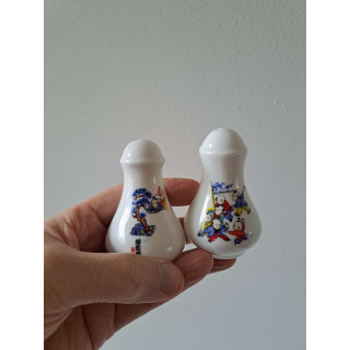 Chinese peper en zoutstel, porselein D5xH8cm