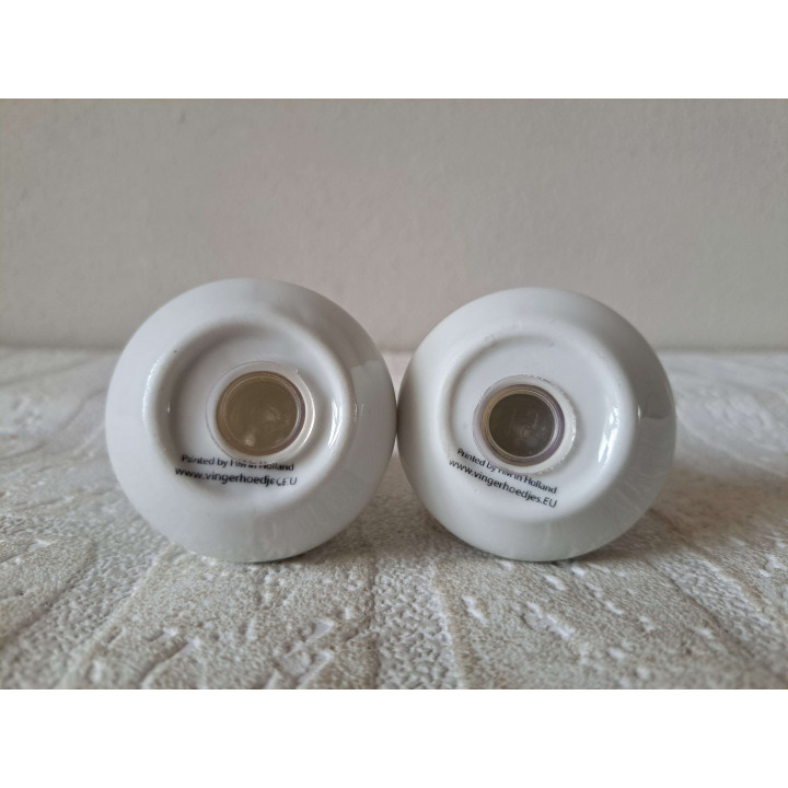 Toekan vogel peper en zoutstel, porselein D5xH8cm - peper en zoutstellen