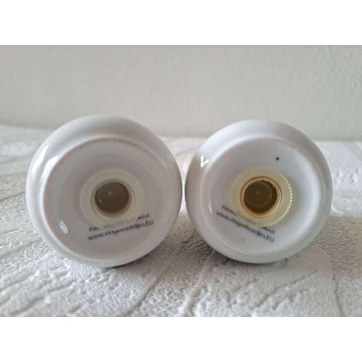 Panda beer peper en zoutstel, porselein D5xH6cm - peper en zoutstellen