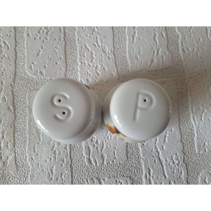 Panda beer peper en zoutstel, porselein D5xH6cm - peper en zoutstellen