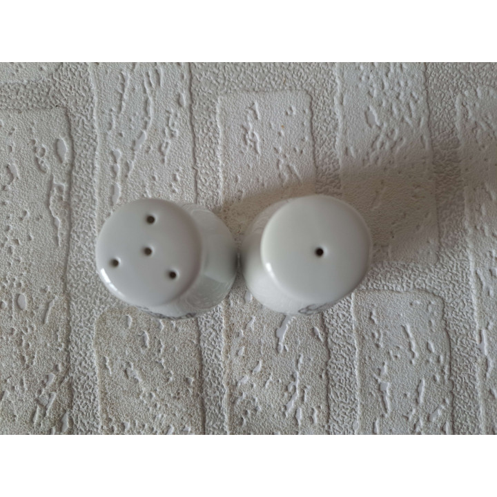 Fotograaf peper en zoutstel, porselein D4xH6cm - peper en zoutstellen