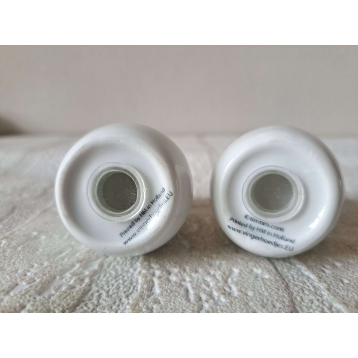 Accordion Pepper Salt Set Porcelain D4xH6cm - Musical Design