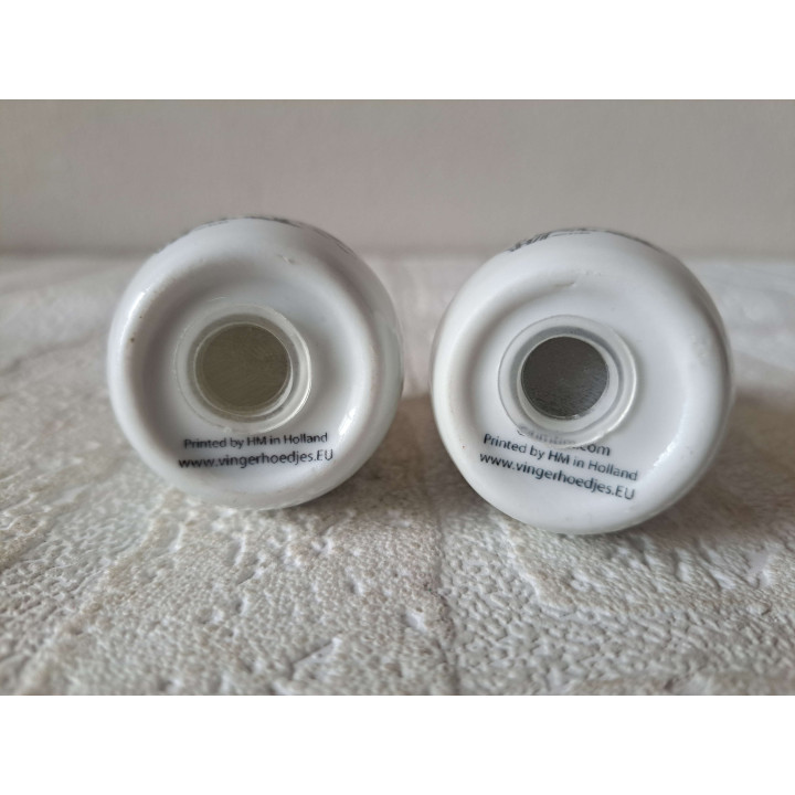 Golfspeler peper en zoutstel, porselein D4xH6cm - peper en zoutstellen