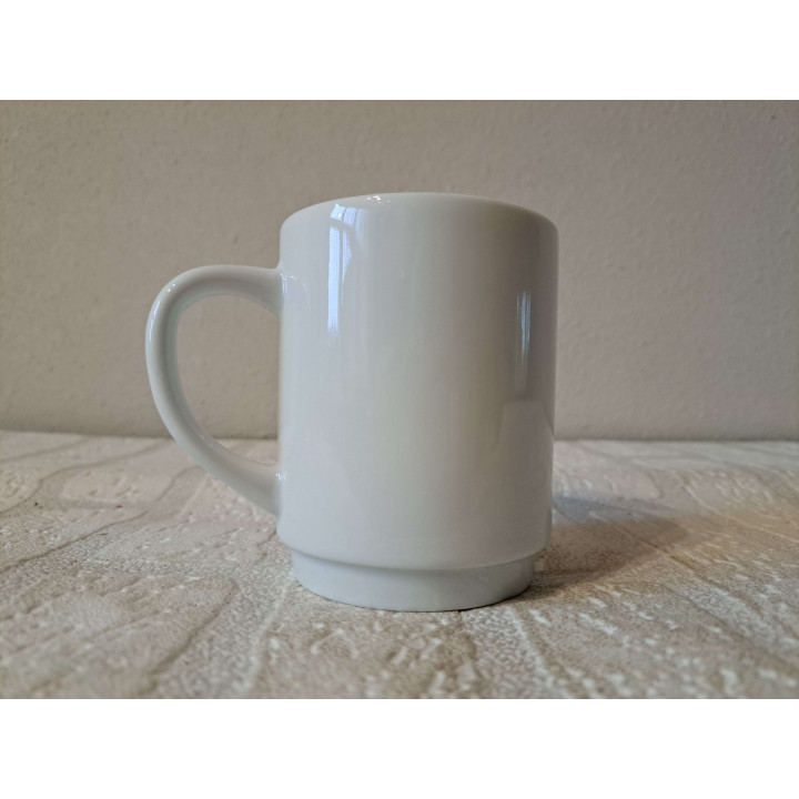 Mok beker met koalabeer tekening, Porselein D7xH9m - handgemaakt