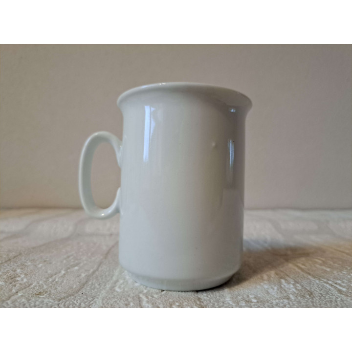 Mok beker met Hamster pentekening, Porselein D7.5xH9.5m - handgemaakt