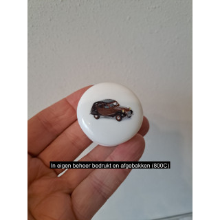 Pillendoosje Citroen 2CV Charleston, porselein D4.5xH2.5cm