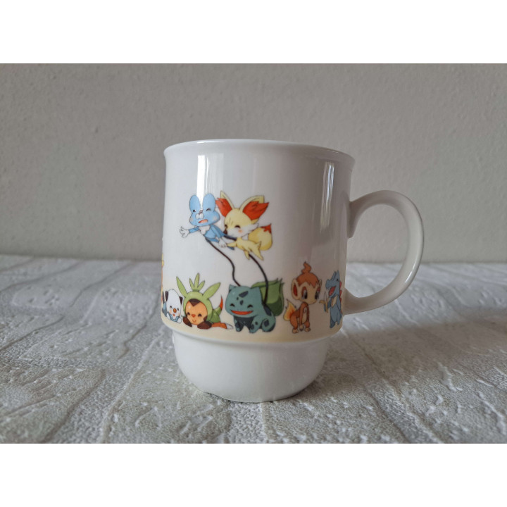 Mok beker Pokemon, Porselein D7.5xH9cm Limited edition (b) - handgemaakt