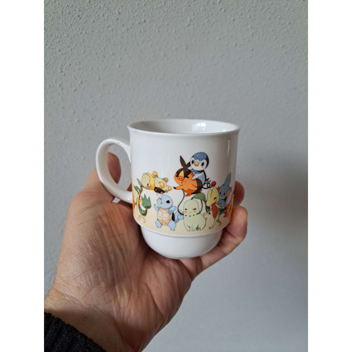 Mok beker Pokemon, Porselein D7.5xH9cm Limited edition (b) - handgemaakt
