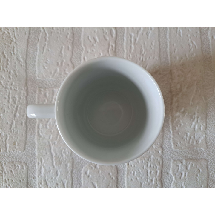 Mok beker met Fiat 600 Multipla taxi, Porselein D7xH9cm - handgemaakt