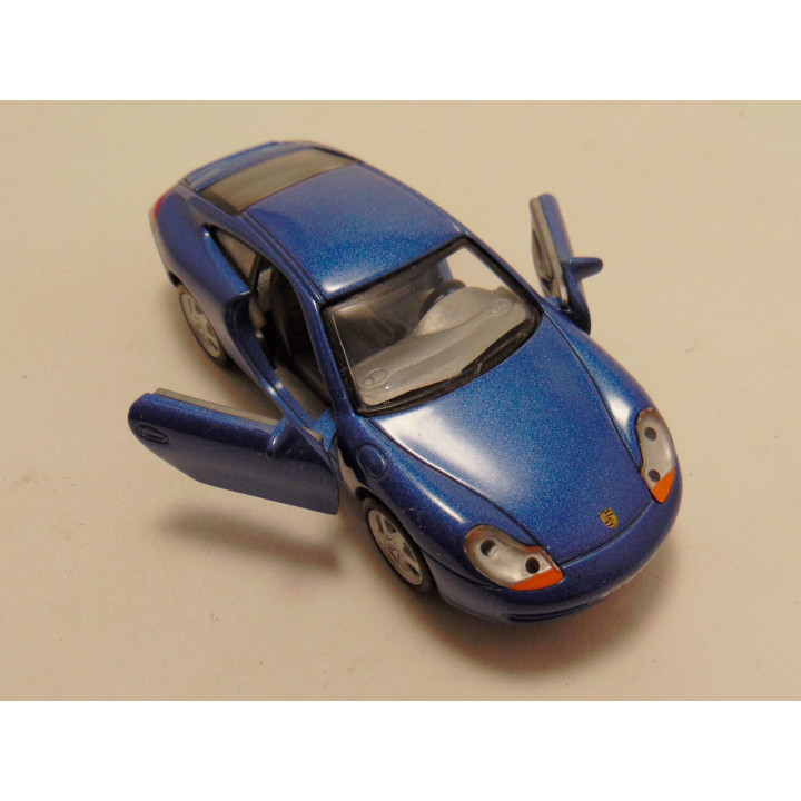 Porsche 911 996 Coupe 1:43 Cararama blauwgrijs