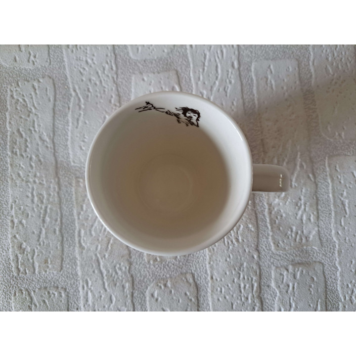 Mok beker met Michael Jackson, Porselein D8xH10cm (a) - handgemaakt