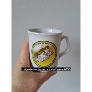 Beker mok sterrenbeeld Maagd, Porselein D8xH9.5cm