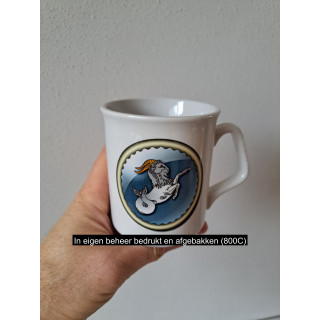 Beker mok sterrenbeeld Steenbok, Porselein D8xH9.5cm