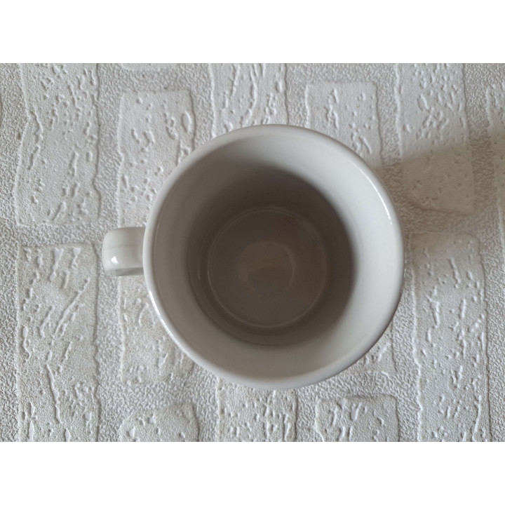 Beker mok sterrenbeeld Weegschaal, Porselein D8xH9.5cm - handgemaakt