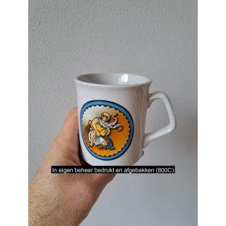 Beker mok sterrenbeeld Waterman, Porselein D8xH9.5cm