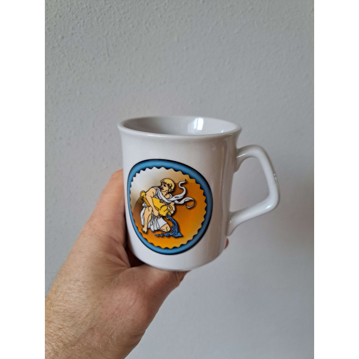Beker mok sterrenbeeld Waterman, Porselein D8xH9.5cm - handgemaakt