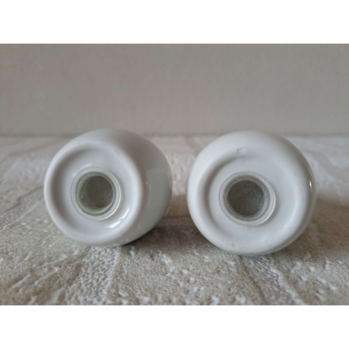Curtiss JN4 Airplane Salt & Pepper Set Porcelain D4xH6cm - Historical