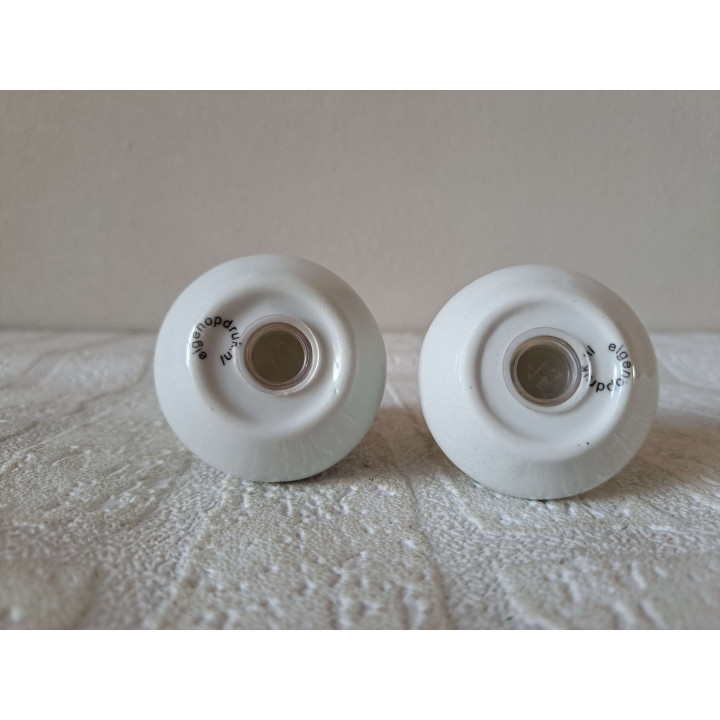 Solex bromfiets peper en zoutstel, porselein D5.5xH8cm - peper en zoutstellen