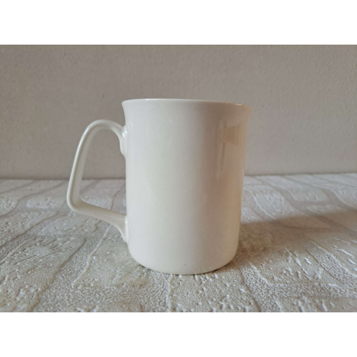 Beker mok met Volkswagen en surfplank, porselein D8xH10cm gn - handgemaakt