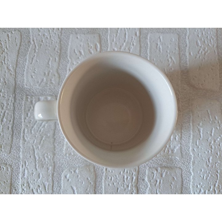 Beker mok met Volkswagen en surfplank, porselein D8xH10cm gn - handgemaakt