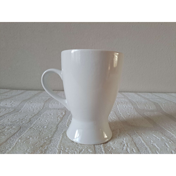 Beker mok Volkswagen en surfplank, porselein D8xH11.5cm gn - handgemaakt