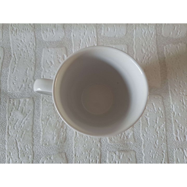 Beker mok Volkswagen en surfplank, porselein D8xH11.5cm gn - handgemaakt