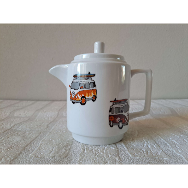 Koffie Thee Set VW Bus Porselein D15xH19cm - Complete Set