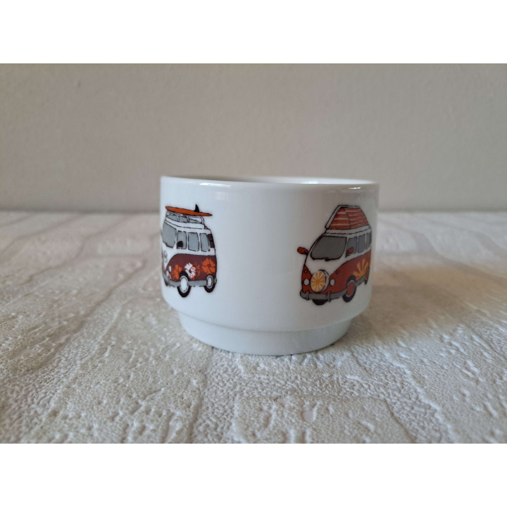Koffie Thee Set VW Bus Porselein D15xH19cm - Complete Set