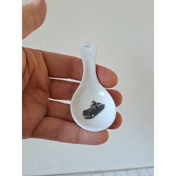 Amuselepel Citroen DS 21 présidentielle, porselein 10x5x5cm - handgemaakt