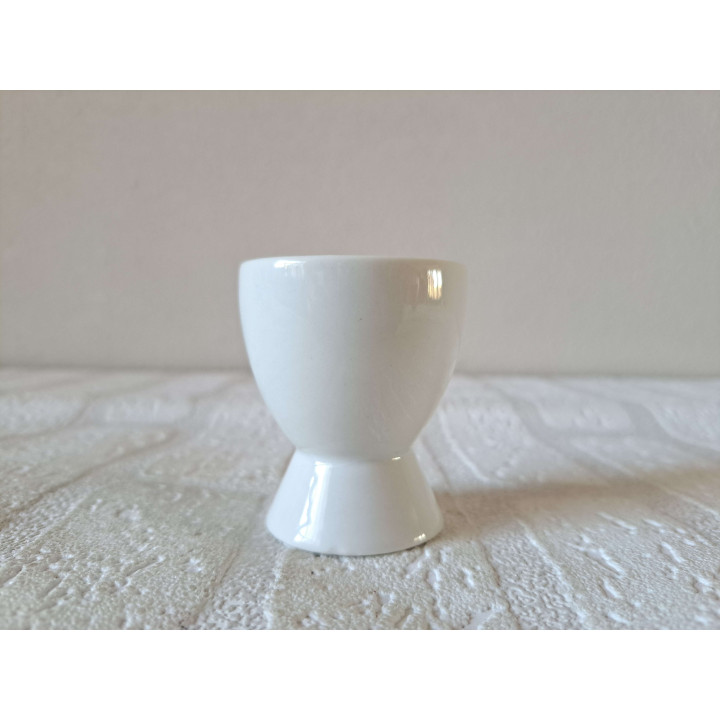 Eierdopje met Solex motorfiets, porselein D5xH6cm - handgemaakt