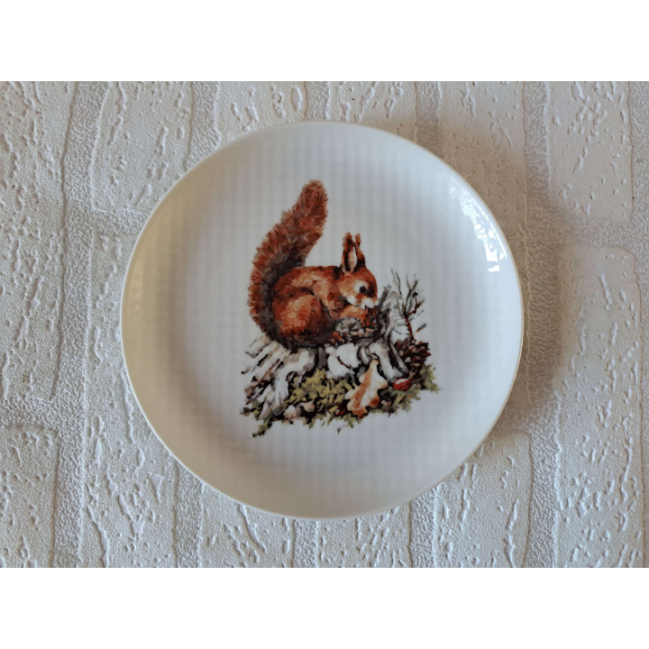 Squirrel Breakfast Plate Porcelain D17cm