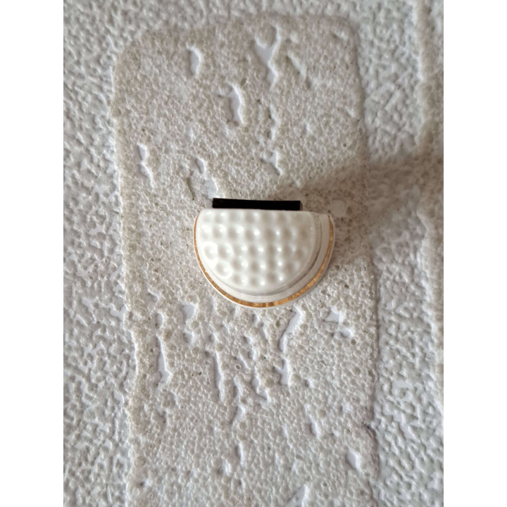Fiat 500 1956 Koelkastmagneet Porselein 2.5x3cm - Crème