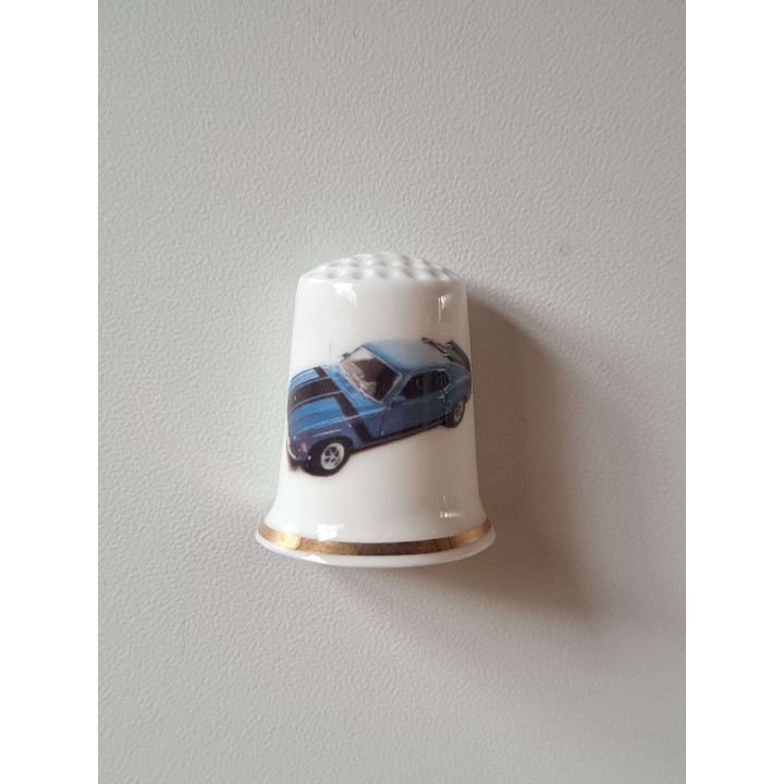 Ford Mustang Boss 302 1970 keukenmagneet, porselein 2.5x3cm - keukenmagneten