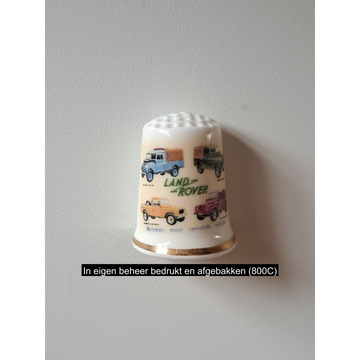 Land rovers keukenmagneet, porselein 2.5x3cm