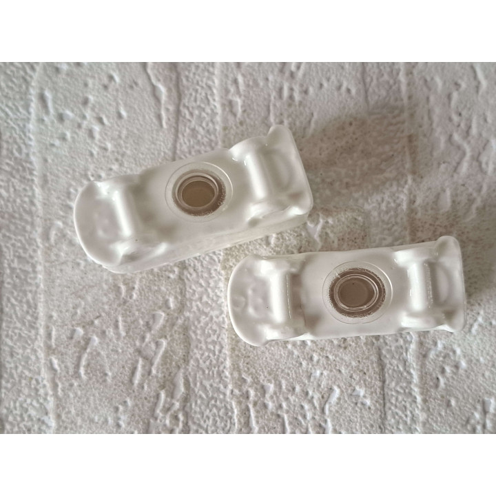 Volkswagen bus peper en zoutstel, porselein 6x2.5x2.5cm - porselein bedrukken