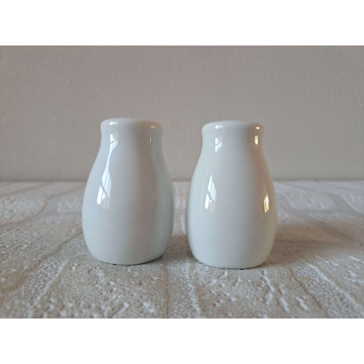 Kandelaartelefoon, peper en zoutstel, porselein D4xH6cm - peper en zoutstellen