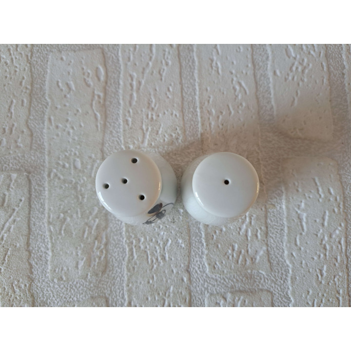 Kandelaartelefoon, peper en zoutstel, porselein D4xH6cm - peper en zoutstellen