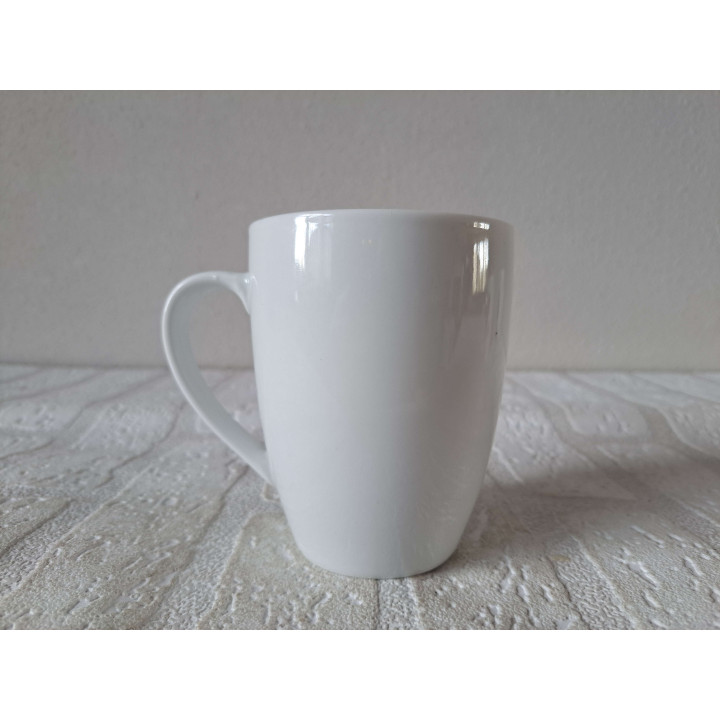 Beker mok met Volkswagen kever, porselein D8xH10cm - handgemaakt