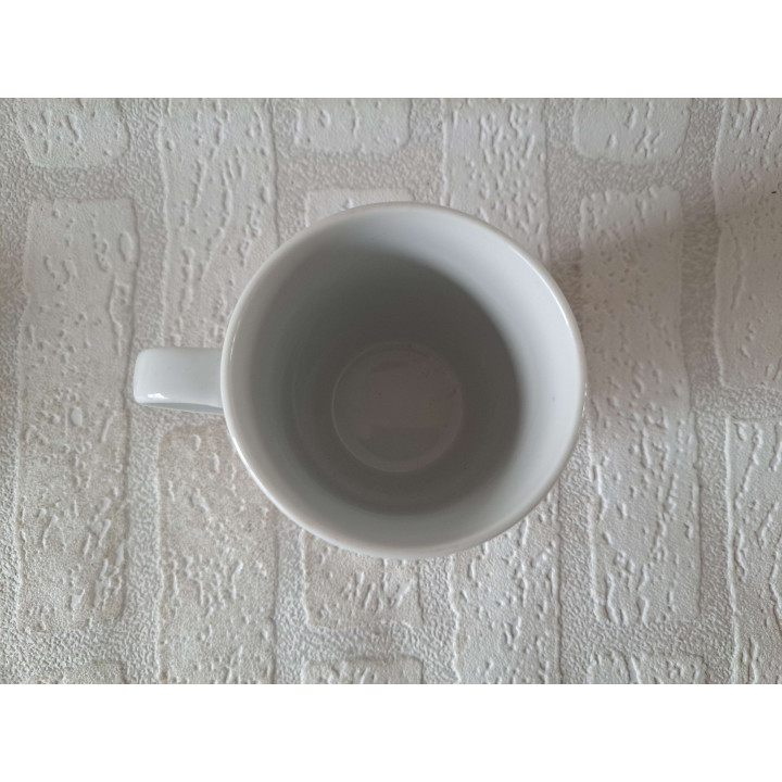 Beker mok met Chihuahua hond, porselein D8xH10cm - handgemaakt